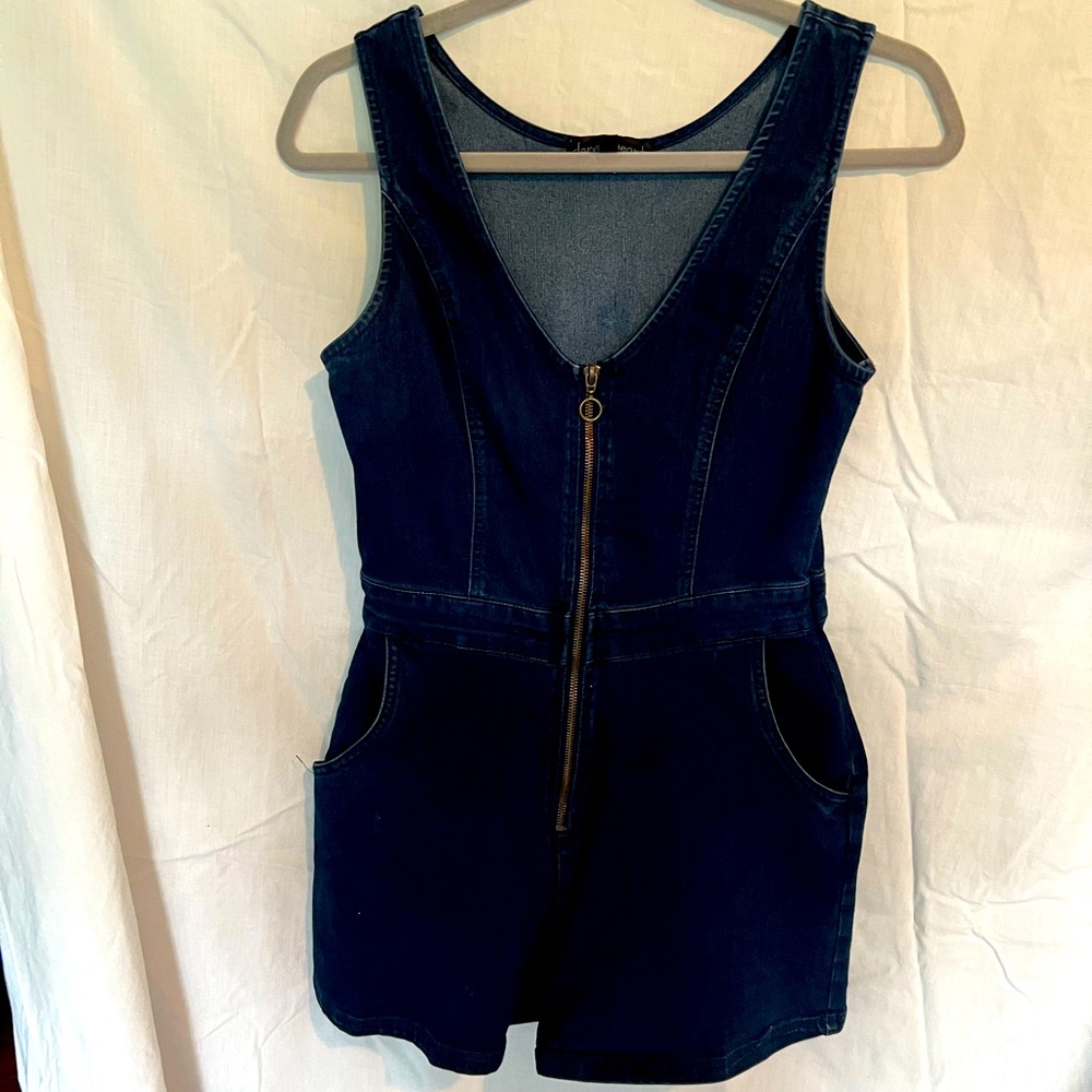 Derek Heart Blue Denim Top
